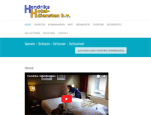 Tablet Screenshot of hendrikshoteldiensten.nl